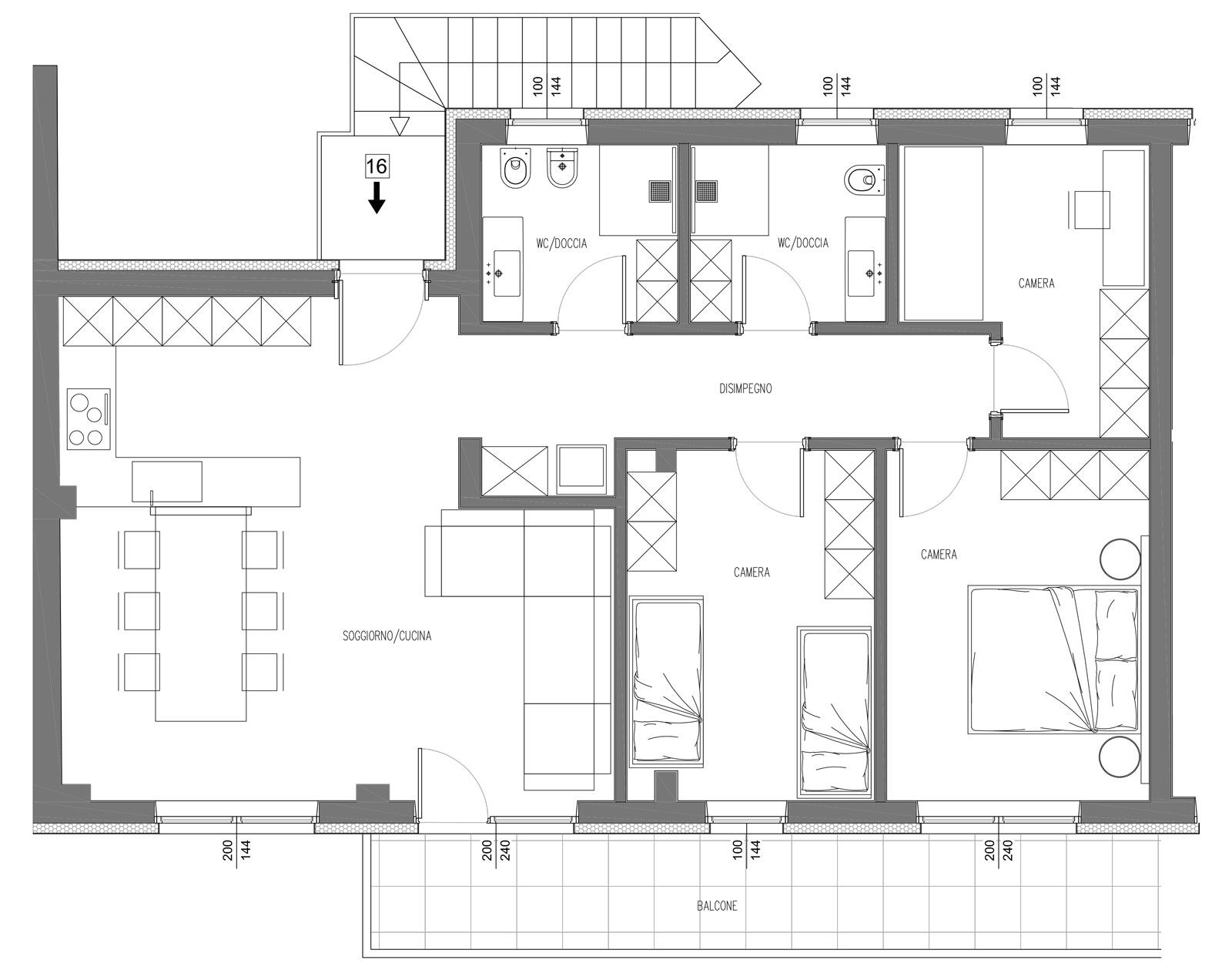 Acquisition Of Apartments In Ortisei The Dolomites Attic Apartment 16 90 M² Approx